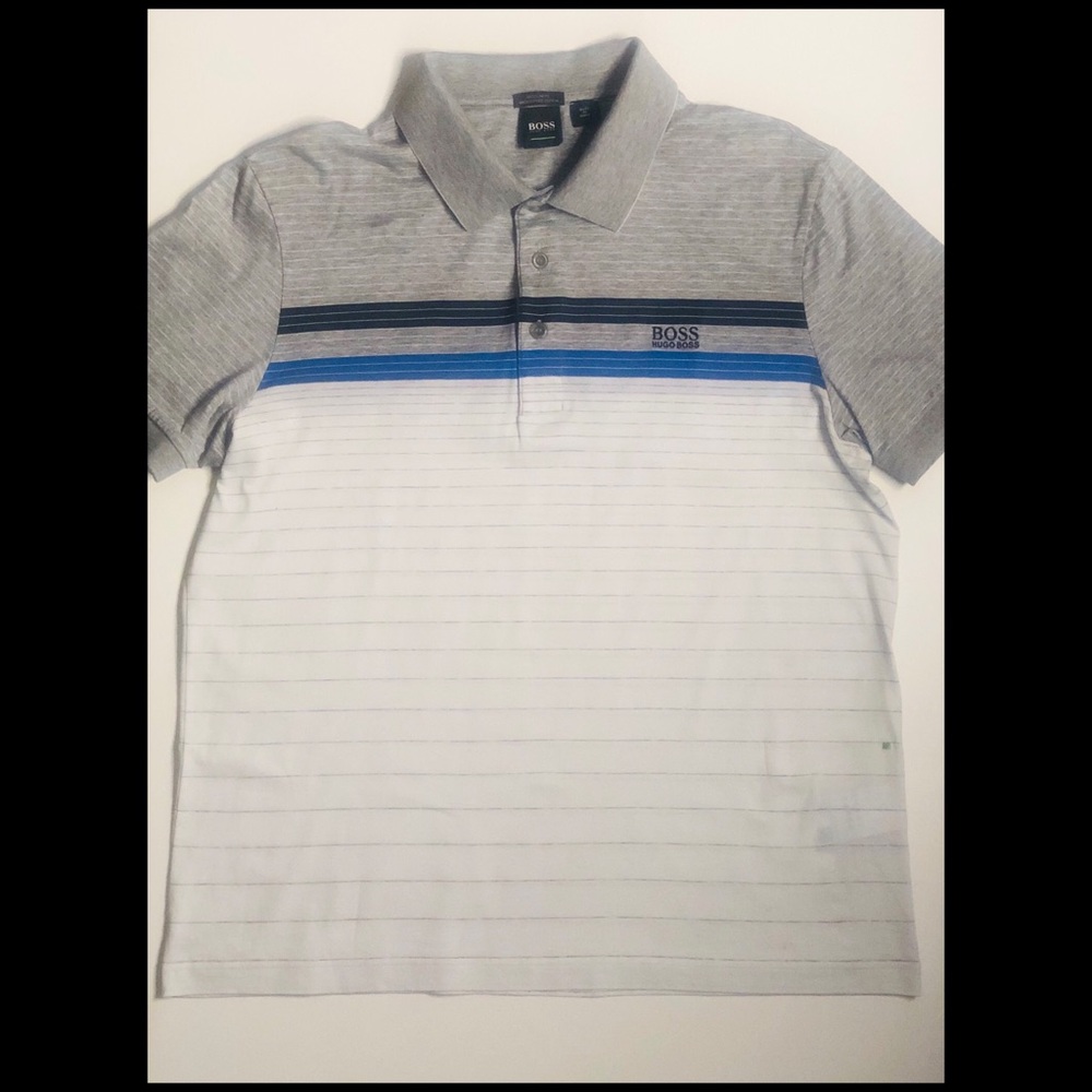 Boss Hugo Boss Men’s Striped Polo Shirt US L